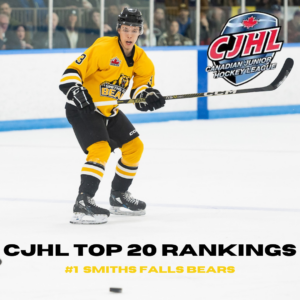 SMITHS FALLS BEARS SLOTTED NO. 1 IN INITIAL CJHL RANKINGS FOR 2023-24