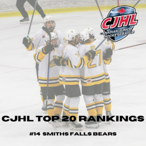 Bears on the Rise: Smiths Falls Cracks CJHL Top 20 National Rankings